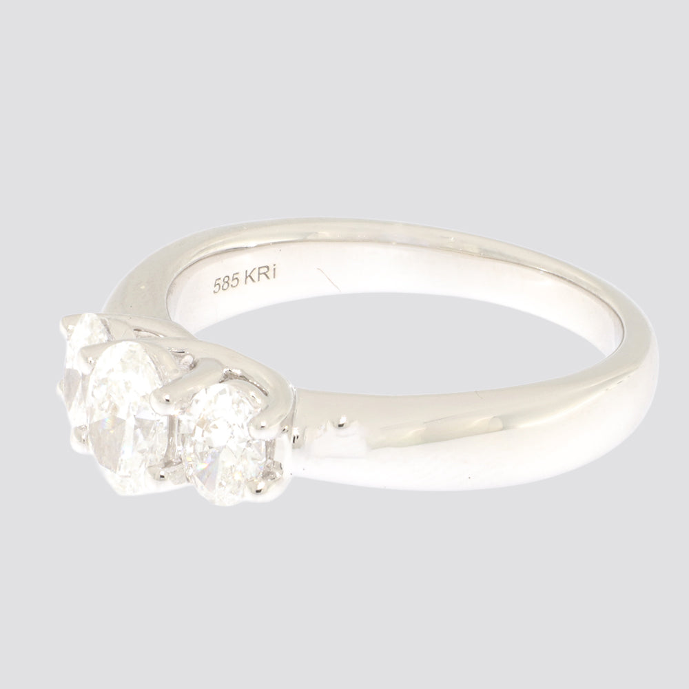 Ring 14kt 1,10ct tw-si