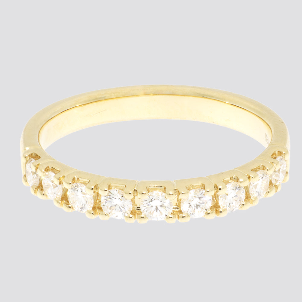 Alliancering i 14 kt. Guld eller Hvidguld med 0,50 ct. TW.SI Diamanter