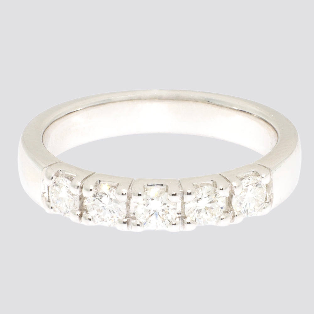 Alliancering i 14 kt. Guld eller Hvidguld med 0,57 ct. TW.SI Diamanter