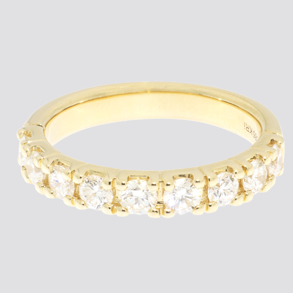 Alliancering i 14 kt. Guld eller Hvidguld med 1,02 ct. TW.SI Diamanter