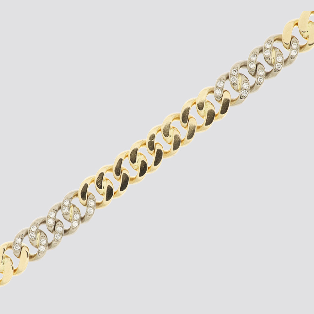 Armbånd 14kt ca.0,48ct tw-vs