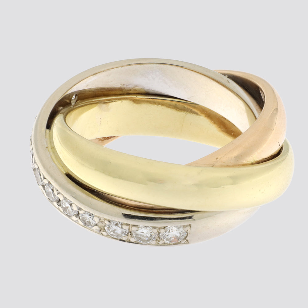 Ring 14kt ca.0,50ct tw-vs