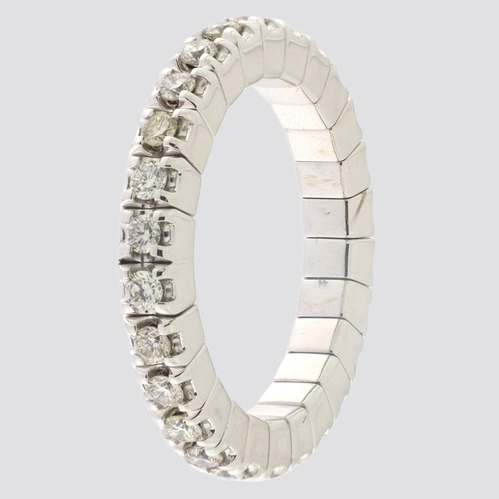 Gigtring i 18 kt. hvidguld med 0,78 ct. G/H-VS diamanter