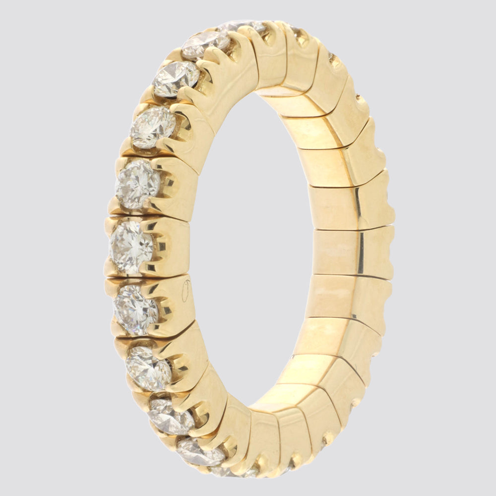 Gigtring i 14 kt. guld med 1,54 ct. G/H-VS diamanter