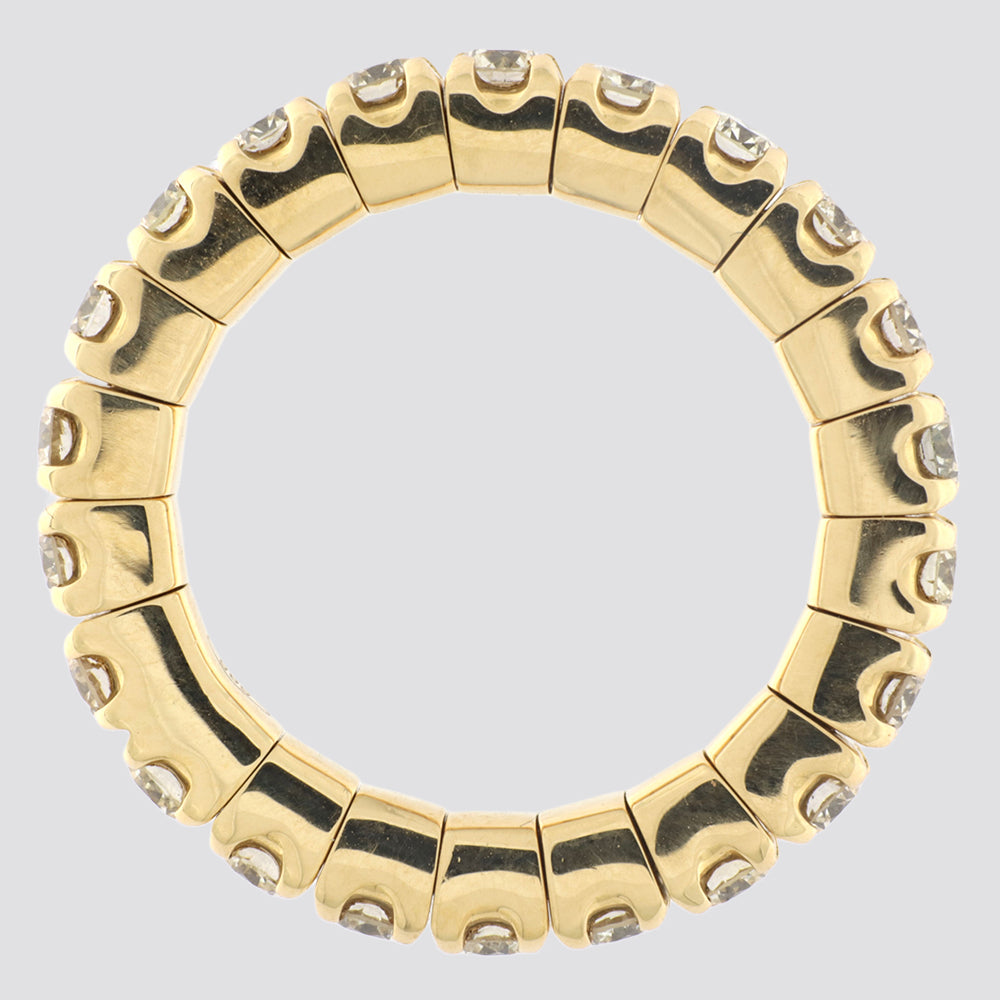 Gigtring i 14 kt. guld med 1,54 ct. G/H-VS diamanter