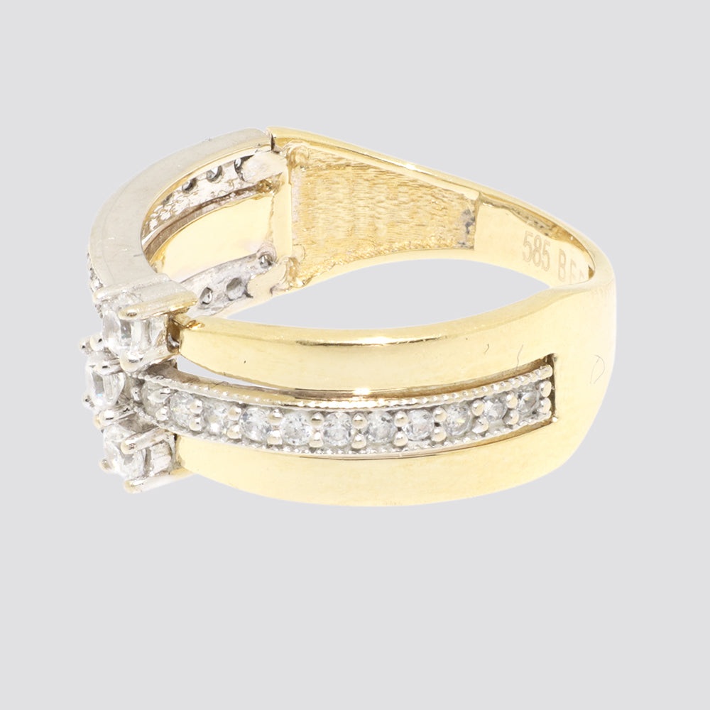 Ring 14kt ca.0,31ct