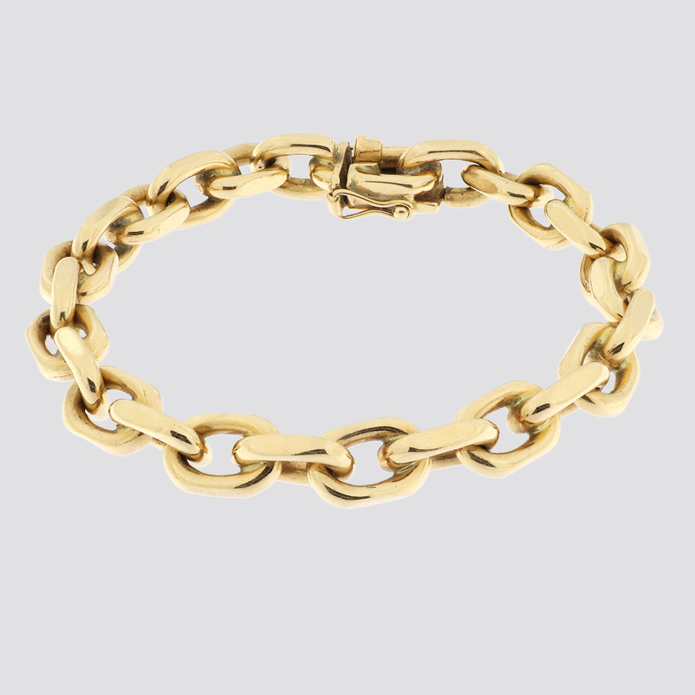 Anker facet armbånd 14kt