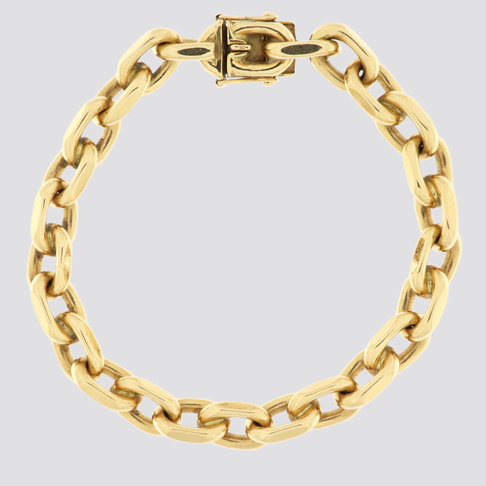 Anker facet armbånd 14kt