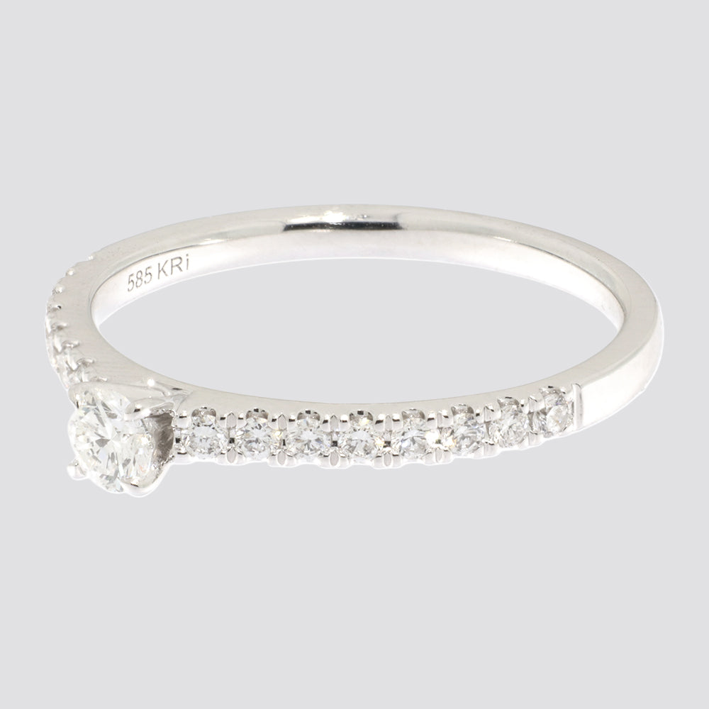 Ring 14kt 0,41ct tw-si