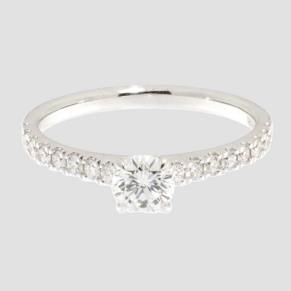 Ring 14kt 0,80ct tw-si