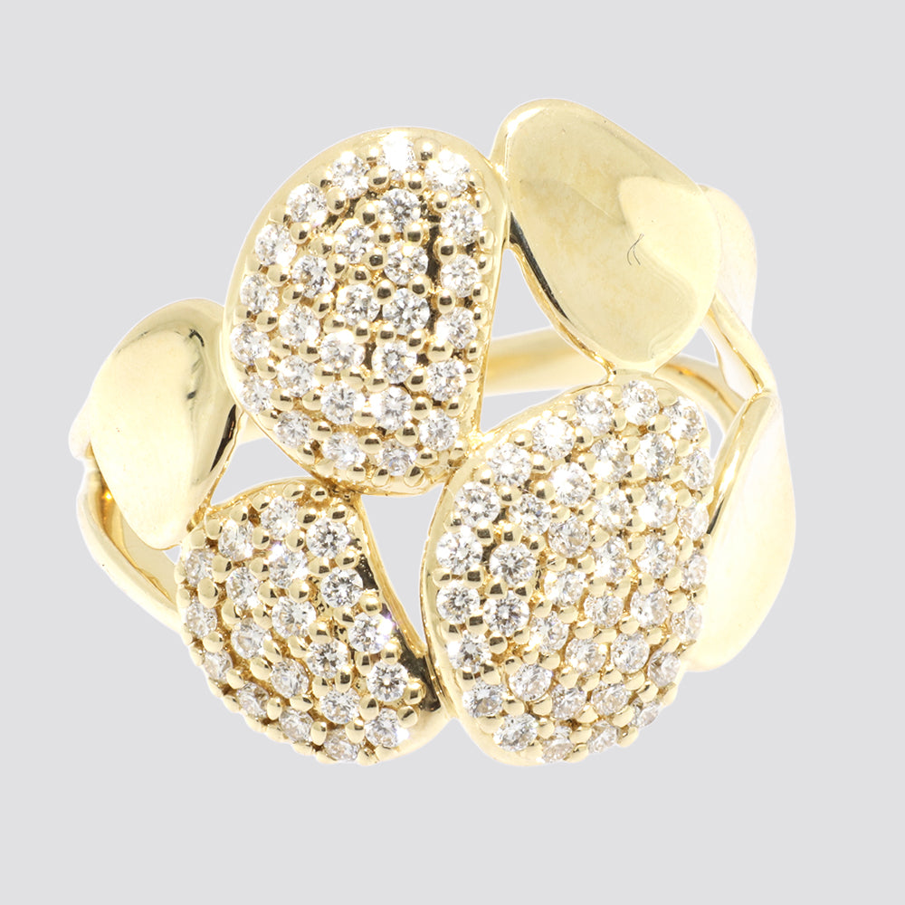 Ring 14kt 0,74ct tw-si