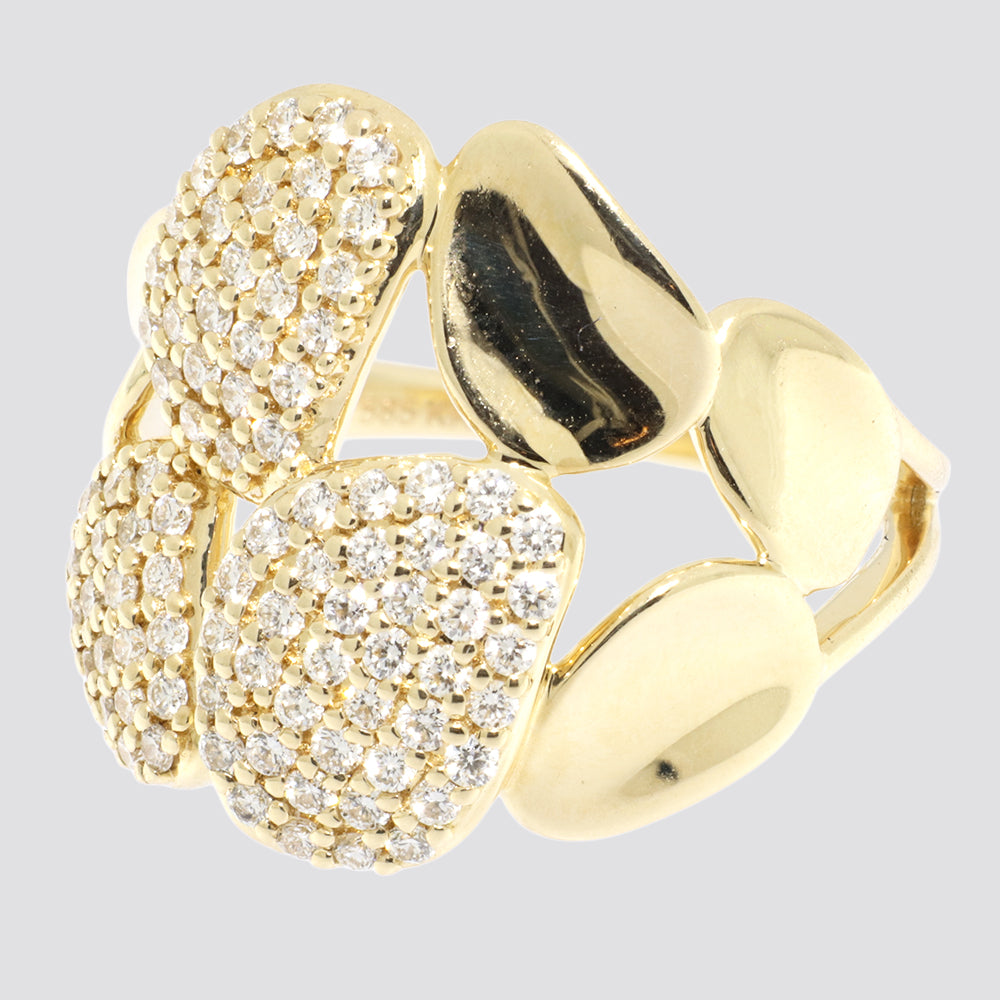 Ring 14kt 0,74ct tw-si