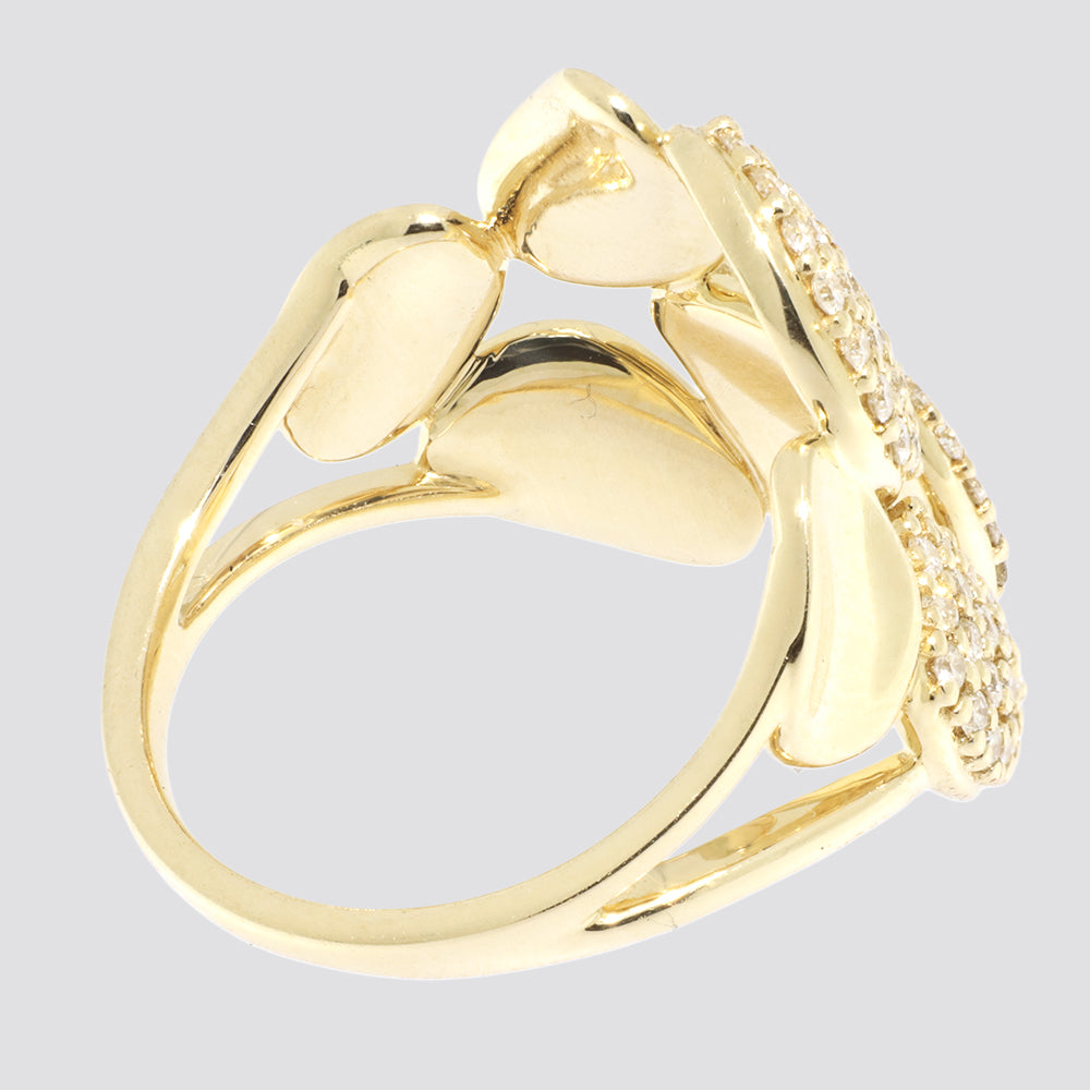 Ring 14kt 0,74ct tw-si