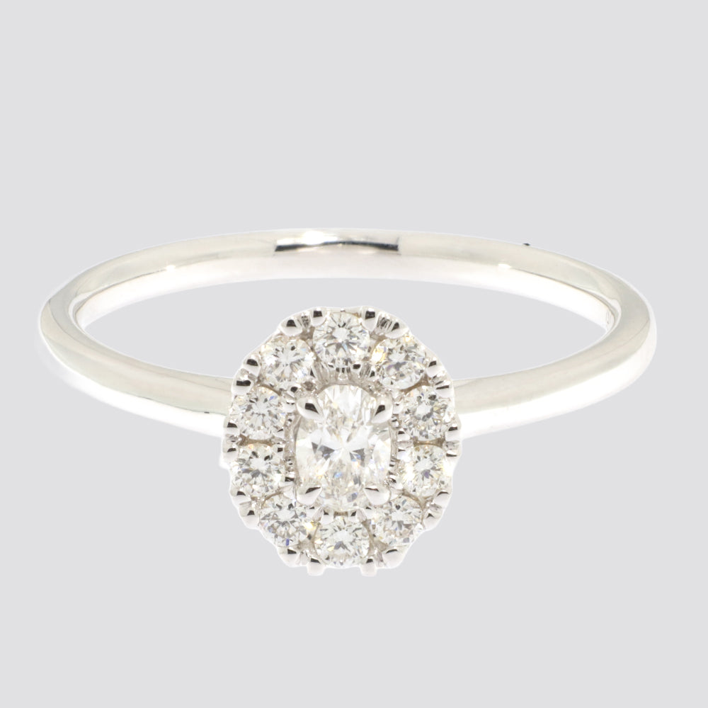 Ring 14kt 0,38ct tw-si