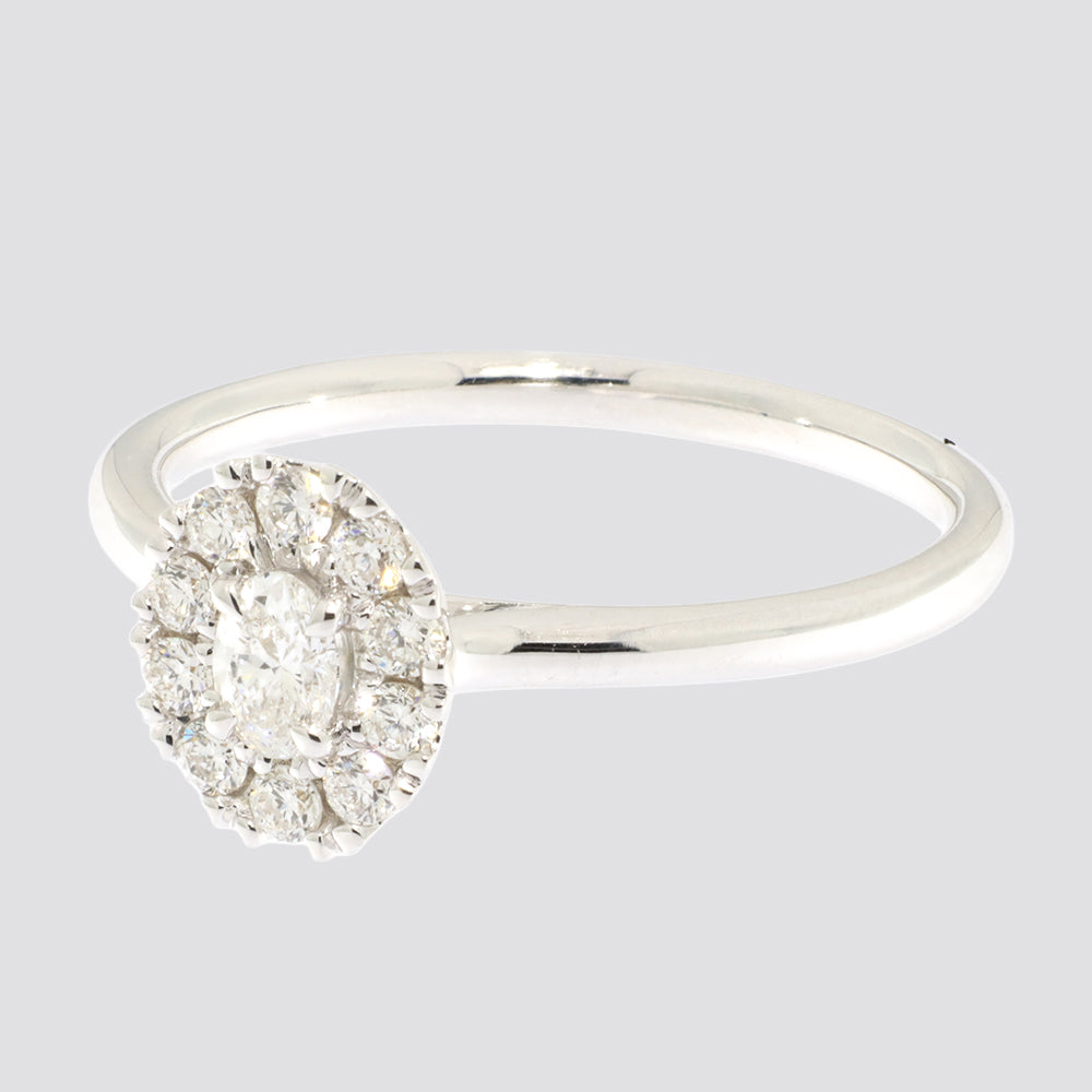 Ring 14kt 0,38ct tw-si