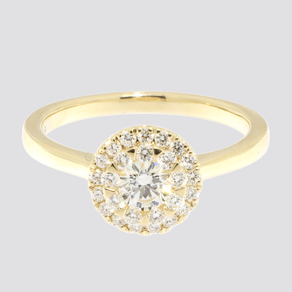 Ring 14kt 0,61ct tw-si