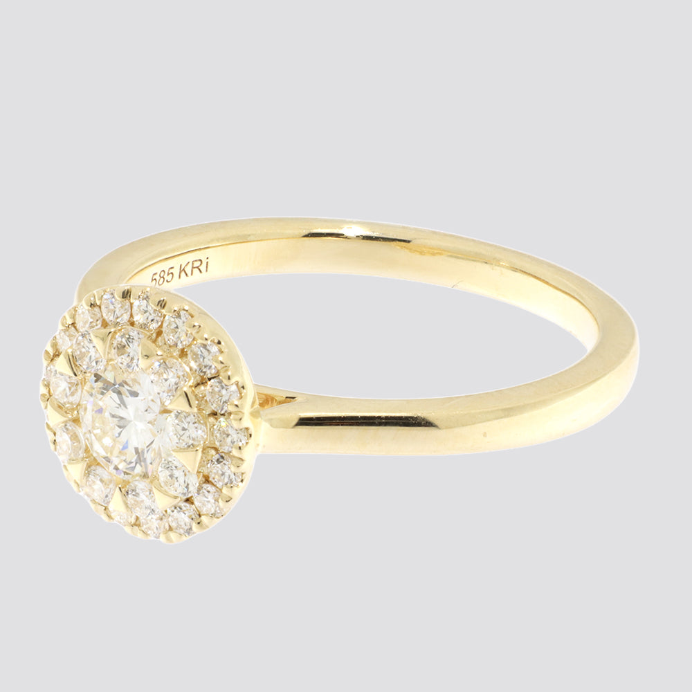 Ring 14kt 0,61ct tw-si