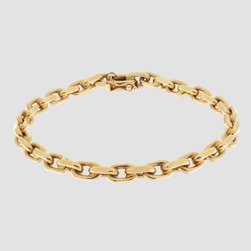 Armbånd - ANKER FASET 14KT 19CM