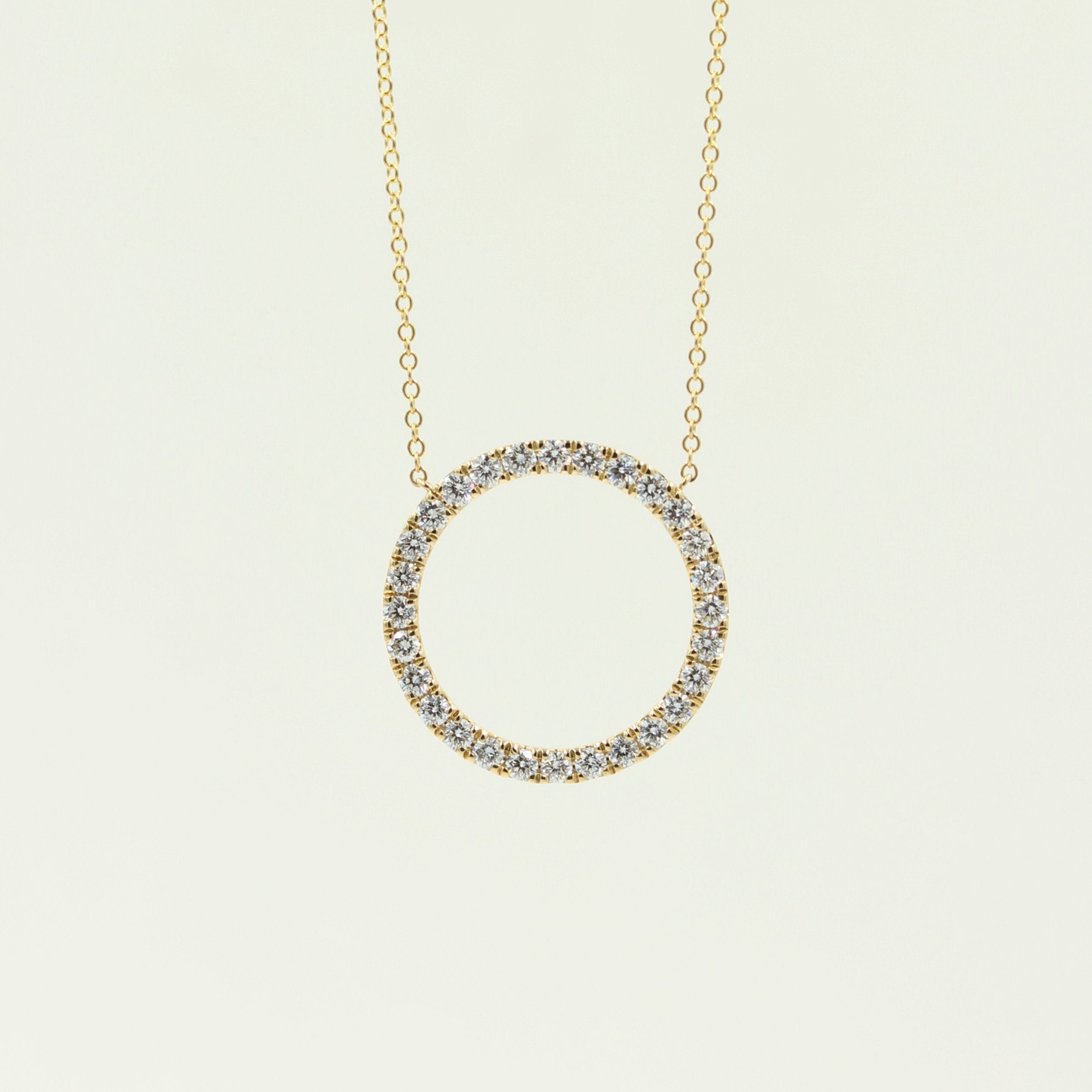 Diamantcollier (large) i guld eller hvidguld