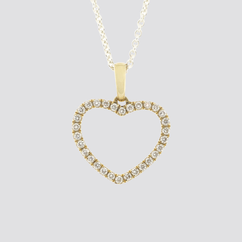 Vedhæng 18kt 0,12ct tw-si