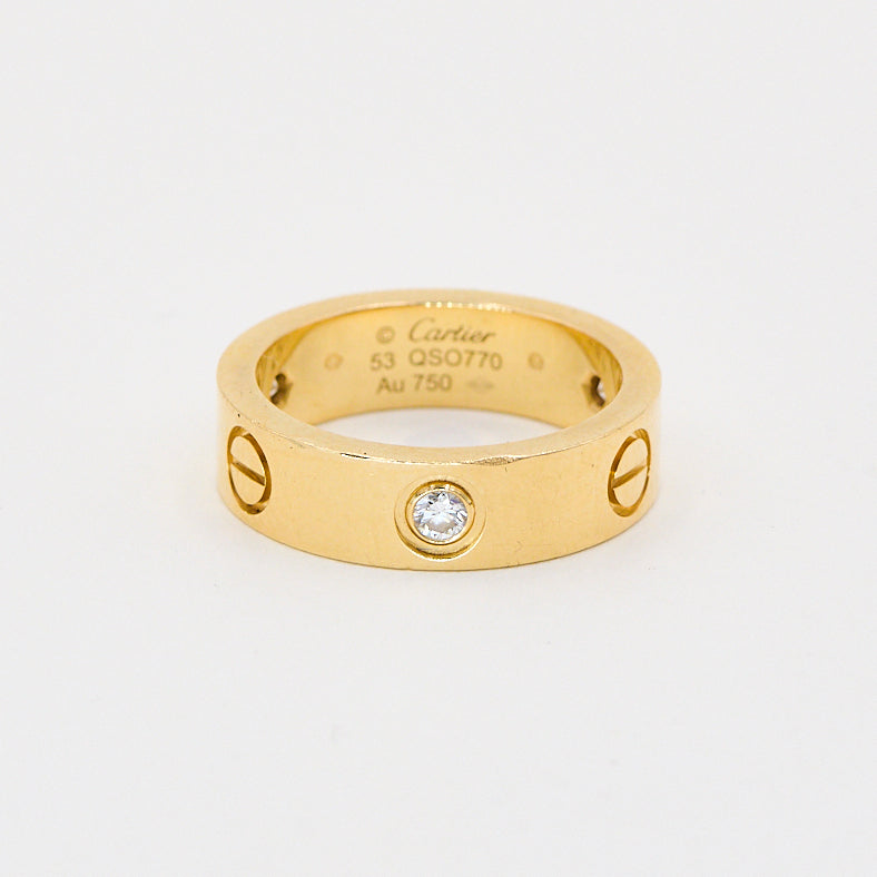 Cartier Love Ring 18kt Guld 0,22ct