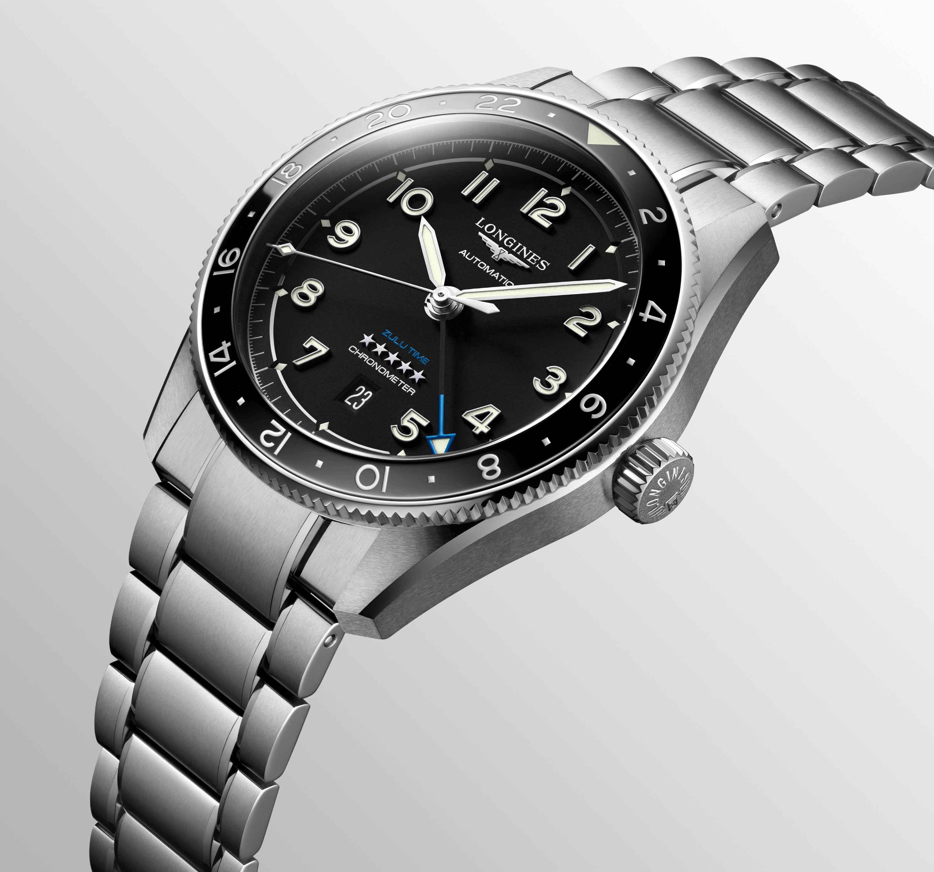 LONGINES SPIRIT ZULU TIME L3.812.4.53.6 - Ø 42 mm