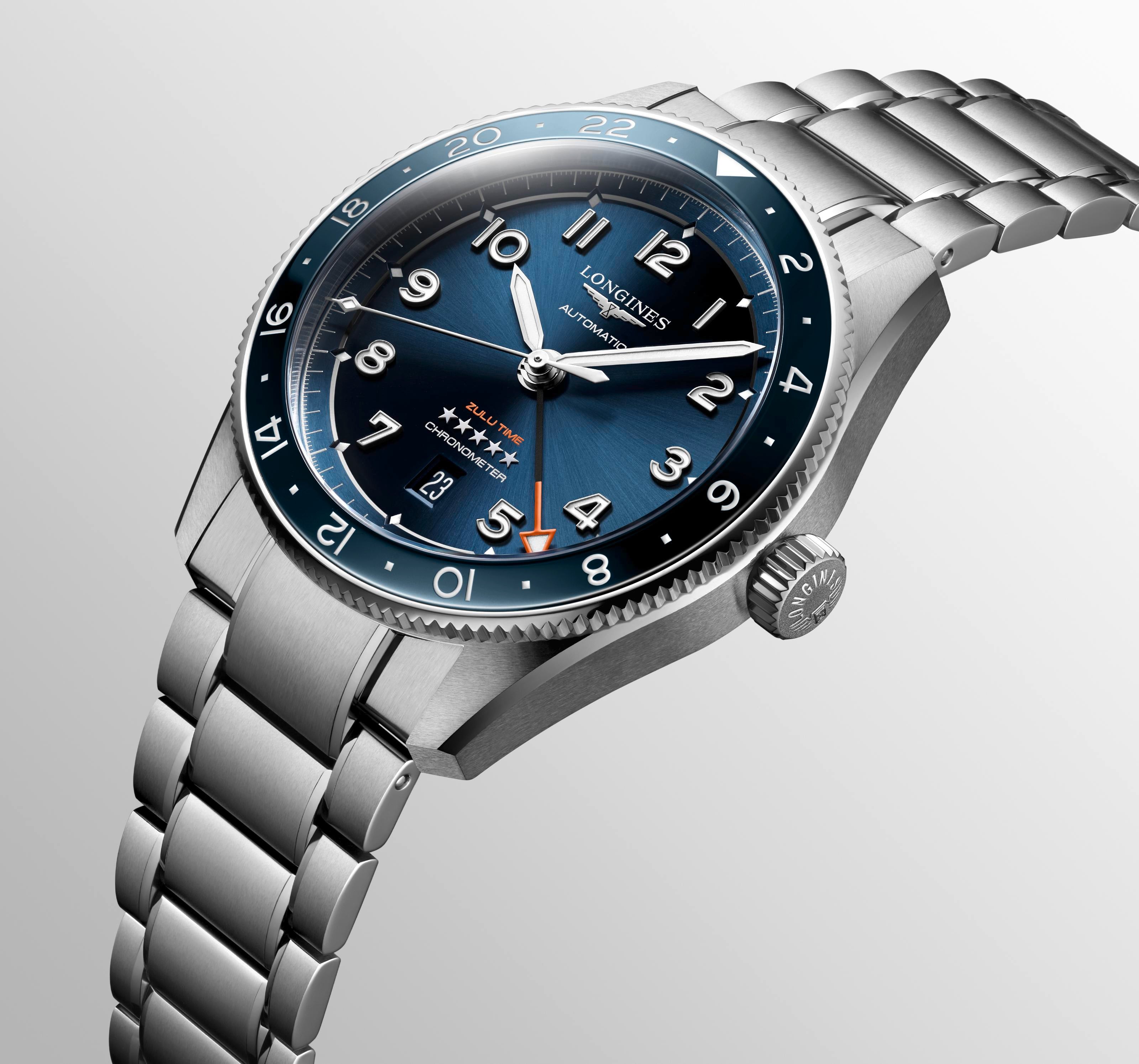 LONGINES SPIRIT ZULU TIME L3.812.4.93.6 - Ø 42 mm