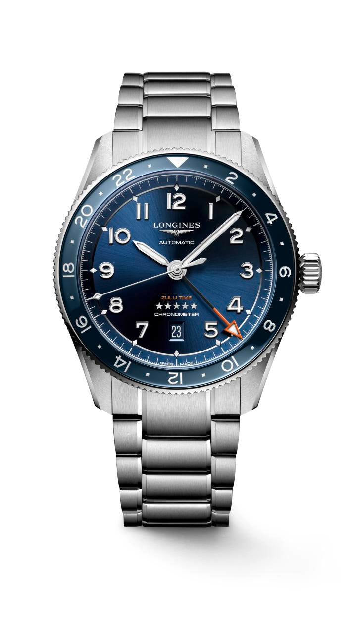 LONGINES SPIRIT ZULU TIME L3.812.4.93.6 - Ø 42 mm