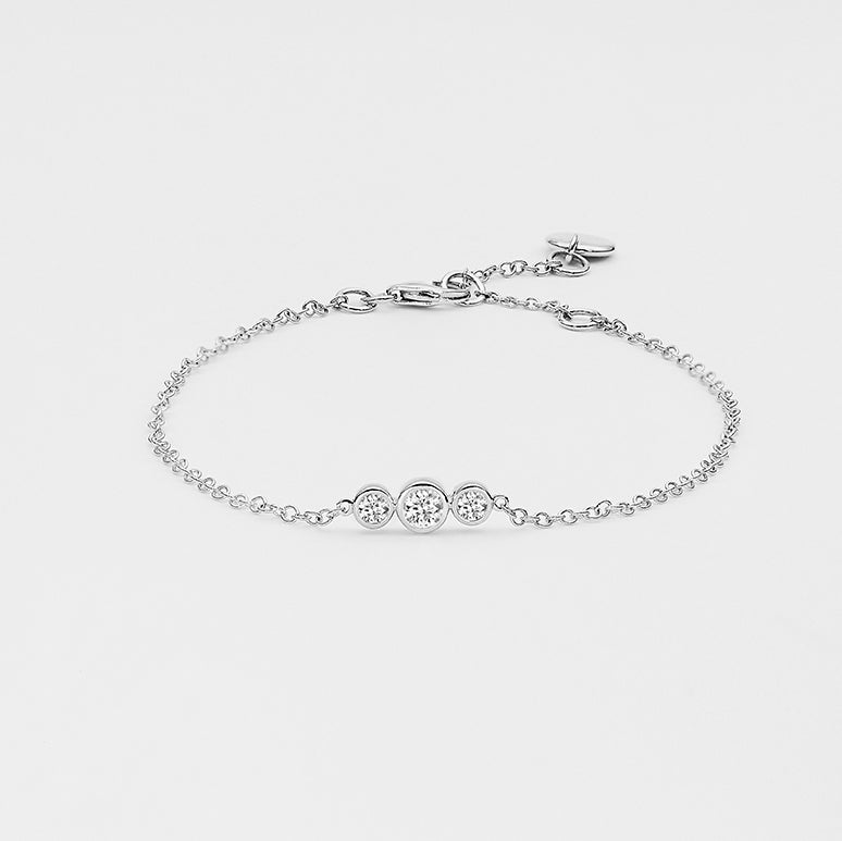 Armbånd 14KT 0,20CT W-SI