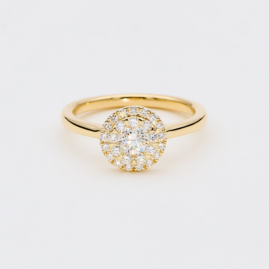 Roset Ring i 14 kt. guld med 0,62 ct. TW-SI